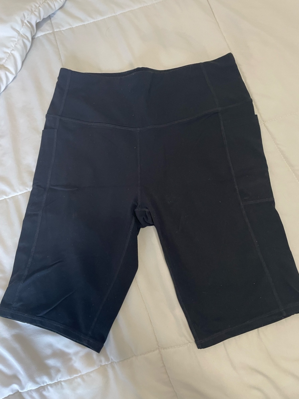 Skechers Black High-Rise Athletic Bike Shorts